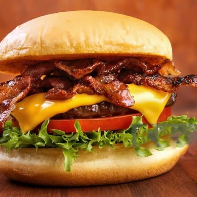 Chicago Bulls Bacon Burger.